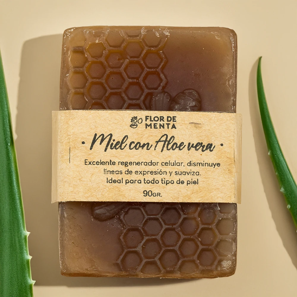 Jabón de Miel y Aloe Vera - Imagen 2